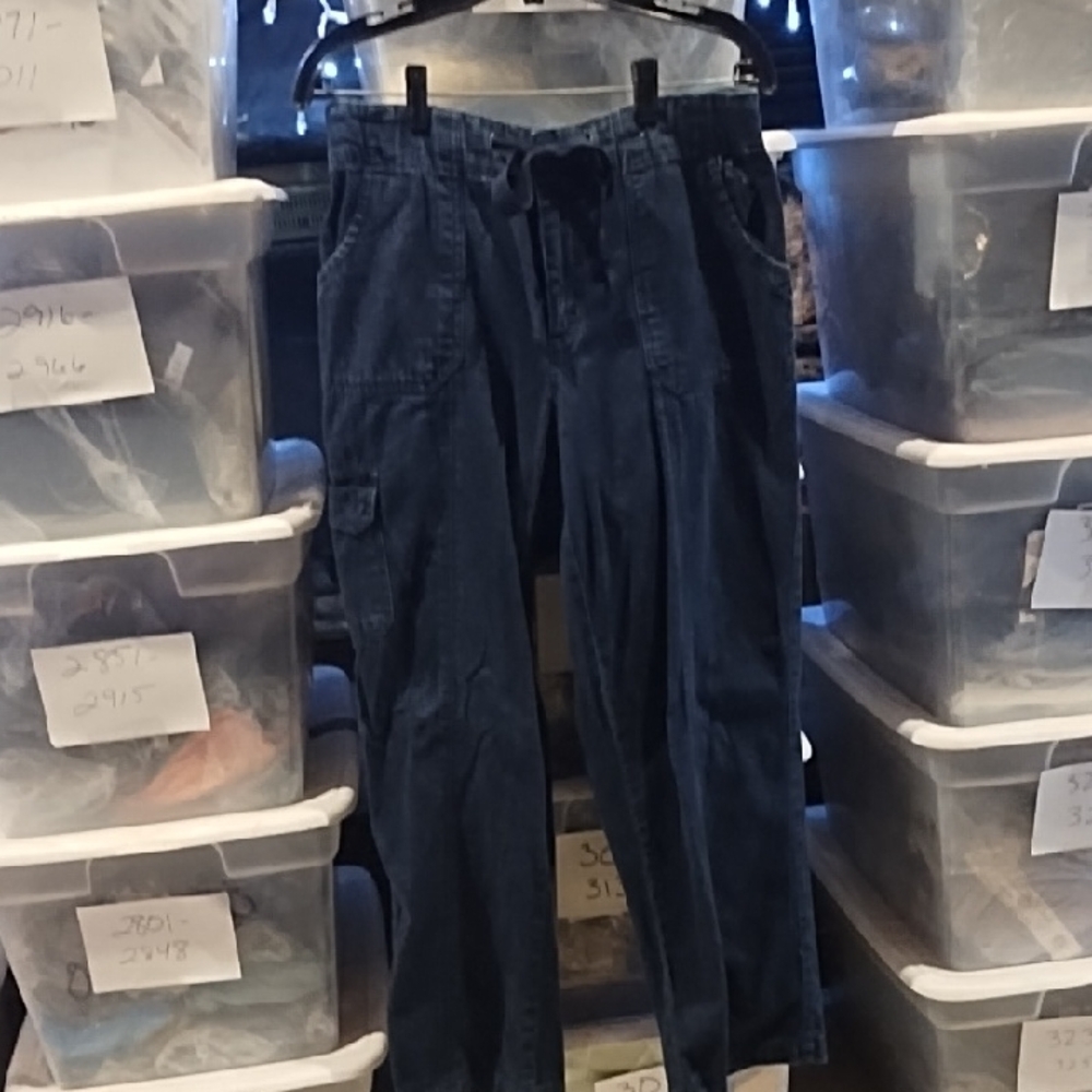 No Label Men's Blue Jean Cargo Pants